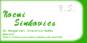 noemi sinkovics business card